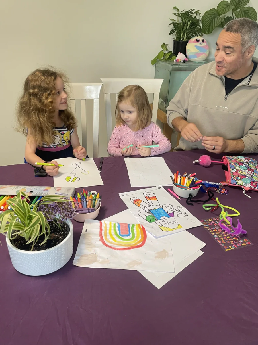 Family working together